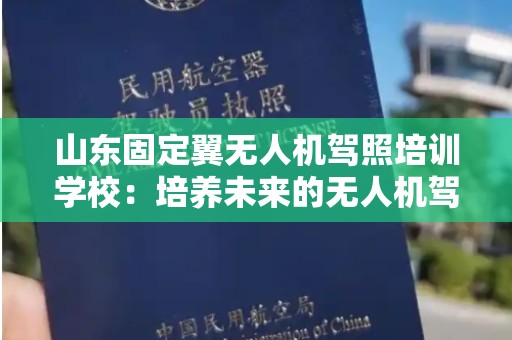 山东固定翼无人机驾照培训学校：培养未来的无人机驾驶专业人才
