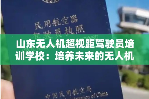 山东无人机超视距驾驶员培训学校：培养未来的无人机驾驶员