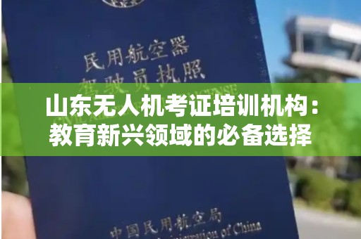 山东无人机考证培训机构：教育新兴领域的必备选择