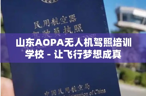 山东AOPA无人机驾照培训学校 - 让飞行梦想成真