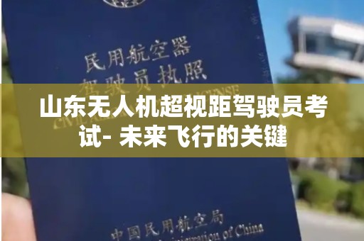 山东无人机超视距驾驶员考试- 未来飞行的关键