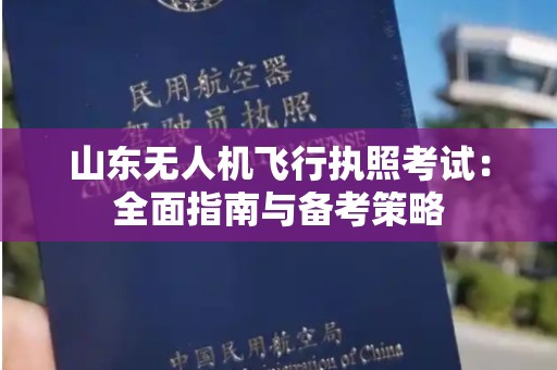 山东无人机飞行执照考试：全面指南与备考策略