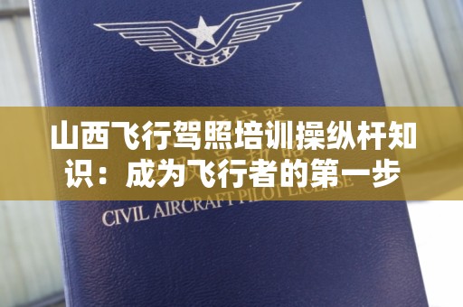 山西飞行驾照培训操纵杆知识：成为飞行者的第一步